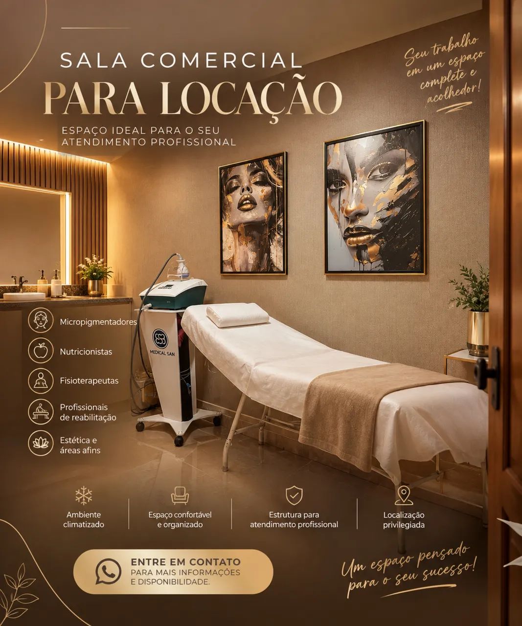 Alugo sala em clínica de ESTÉTICA INTEGRATIVA