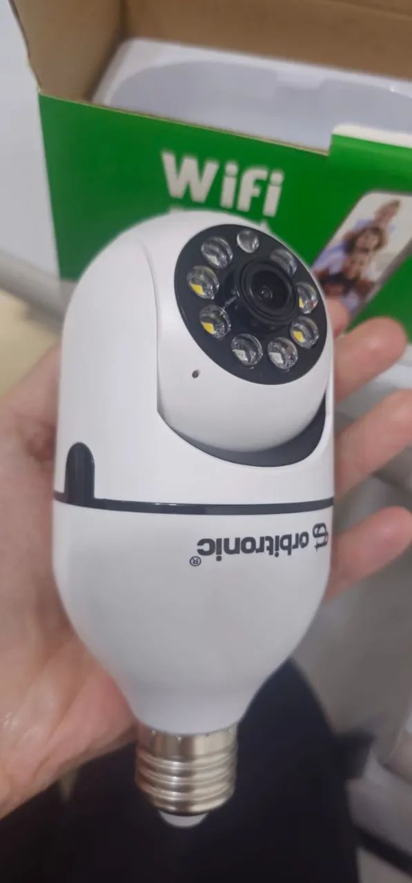 Câmera Lâmpada de Segurança, marca Orbitronic - Foto 2