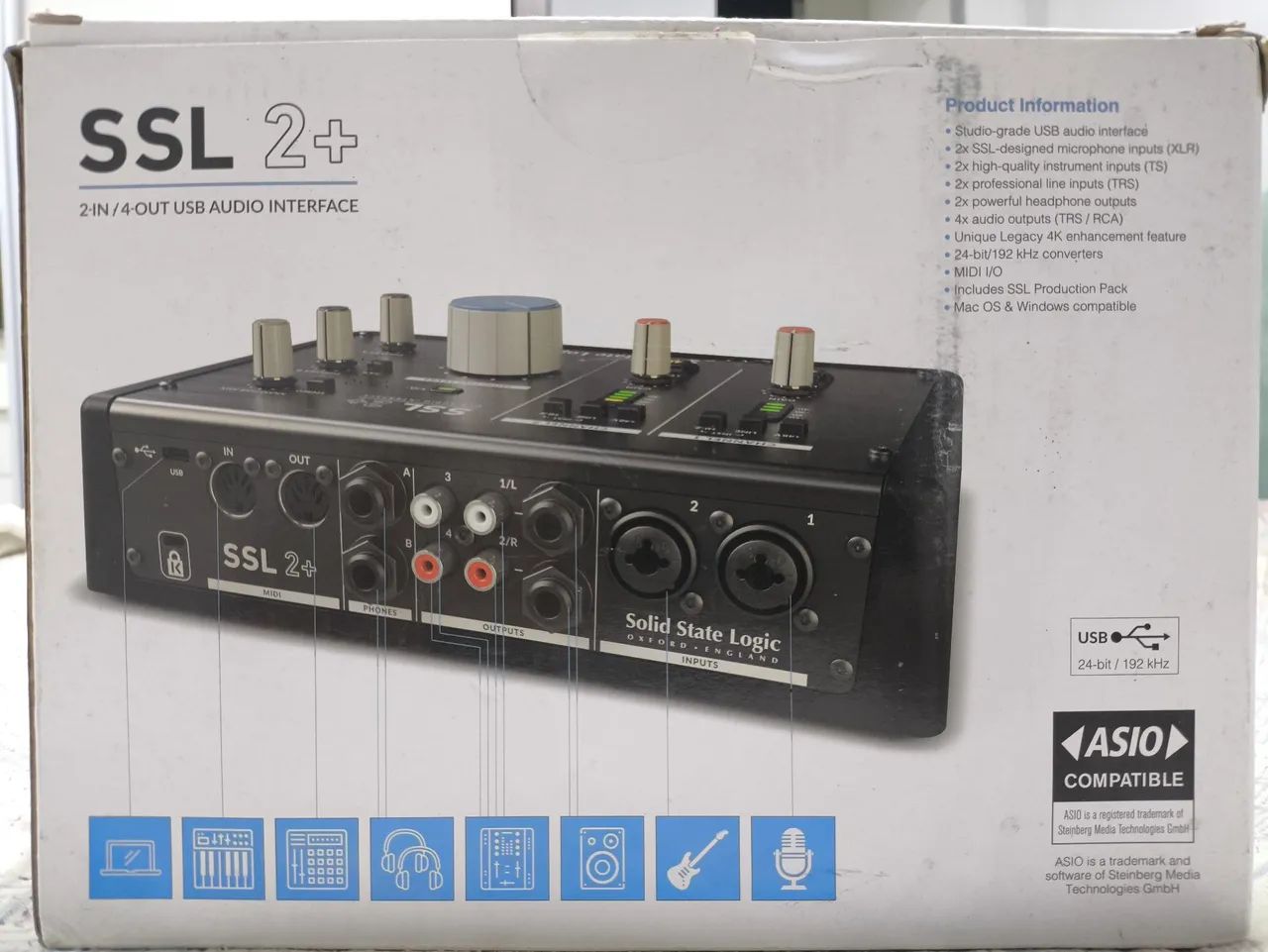 Interface de áudio Solid State SSL2+ Preto - Foto 4
