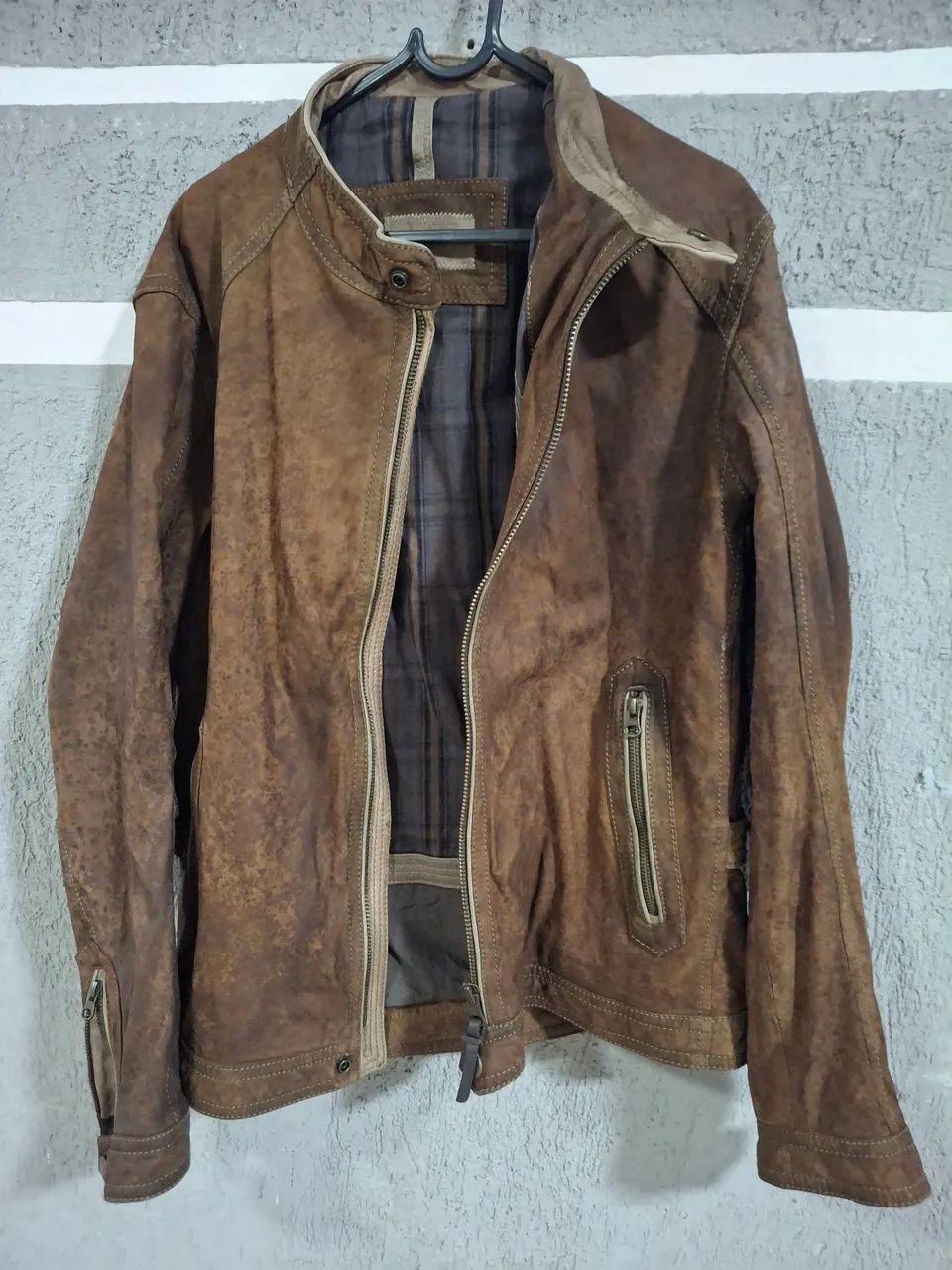 Jaqueta de couro massimo dutti  - Foto 3