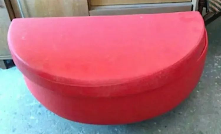 Puff meia lua Vermelho - (2 unidades) - Foto 4