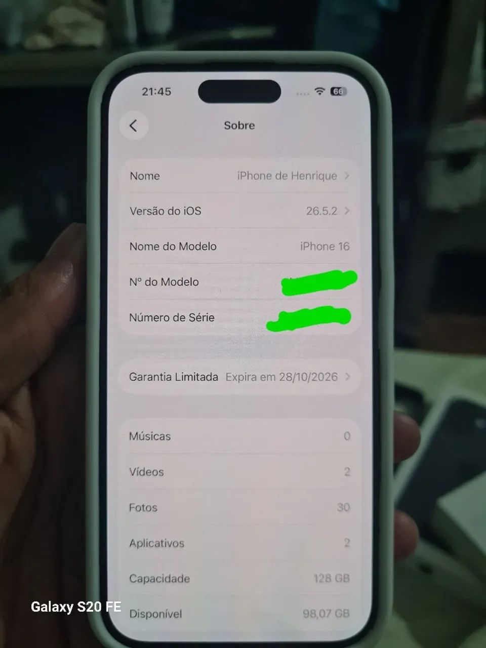 Iphone 16 ainda na garantia Apple. - Foto 4