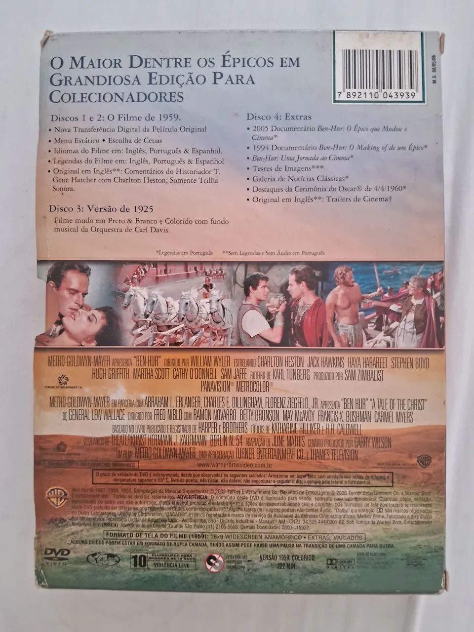 Box de Ben-Hur 4 dvd versão  de 1925 e 1959 - Foto 2