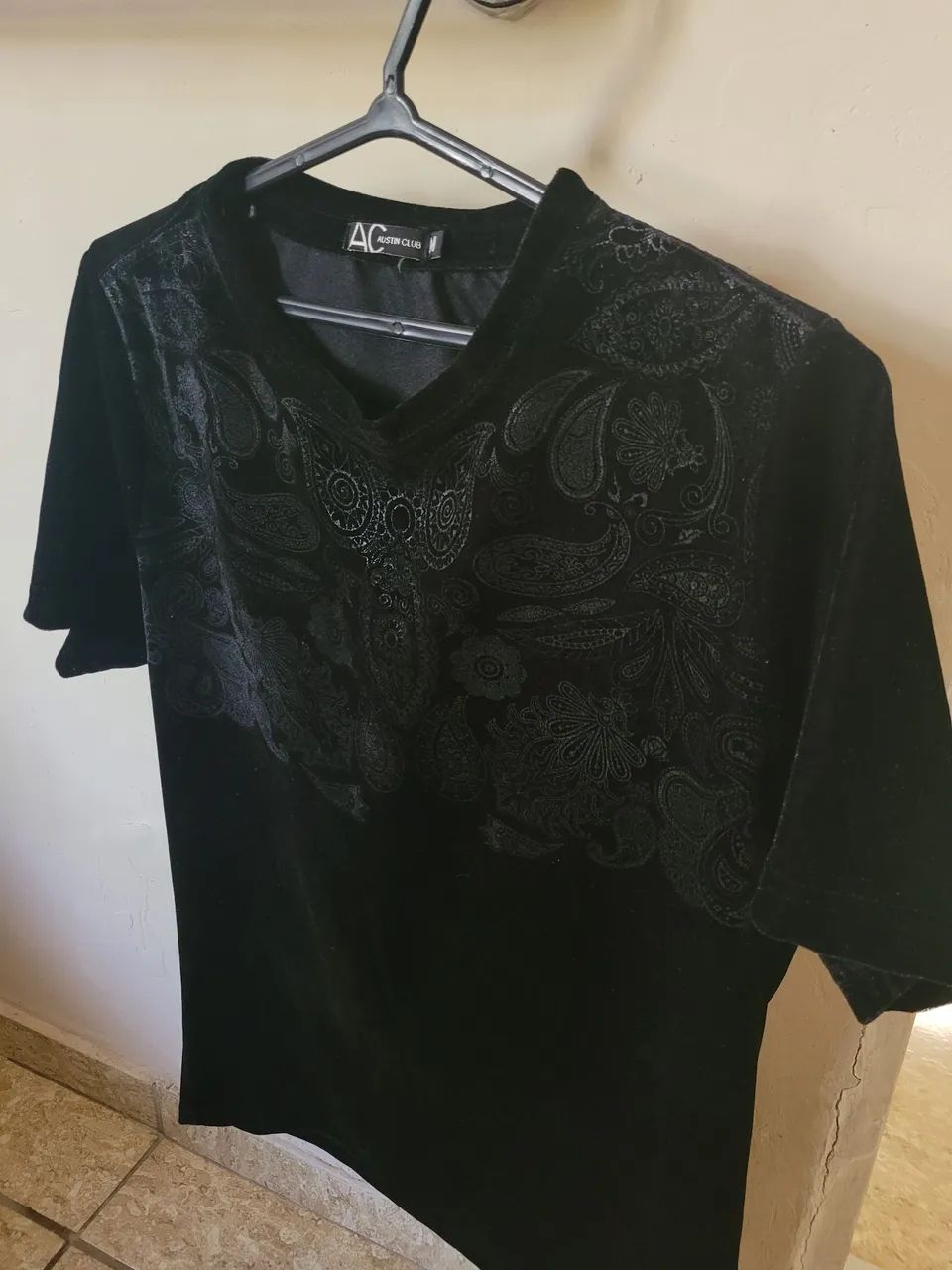 Blusa de veludo preta - Foto 3