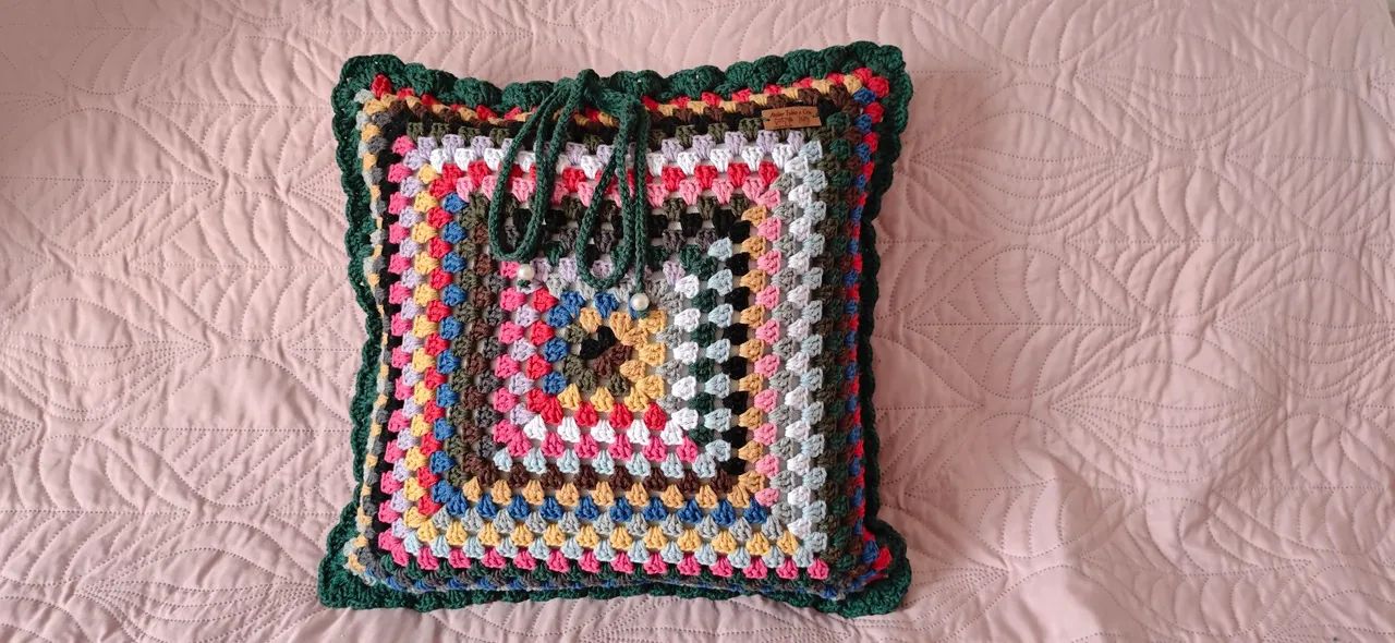 Capas de almofada de crochê. - Foto 2