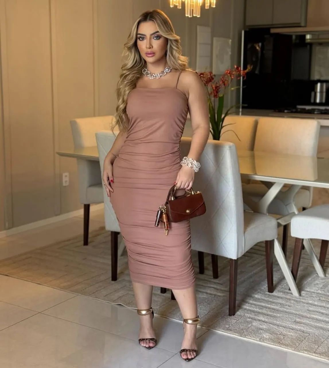 Vestido Canelado Ribanna