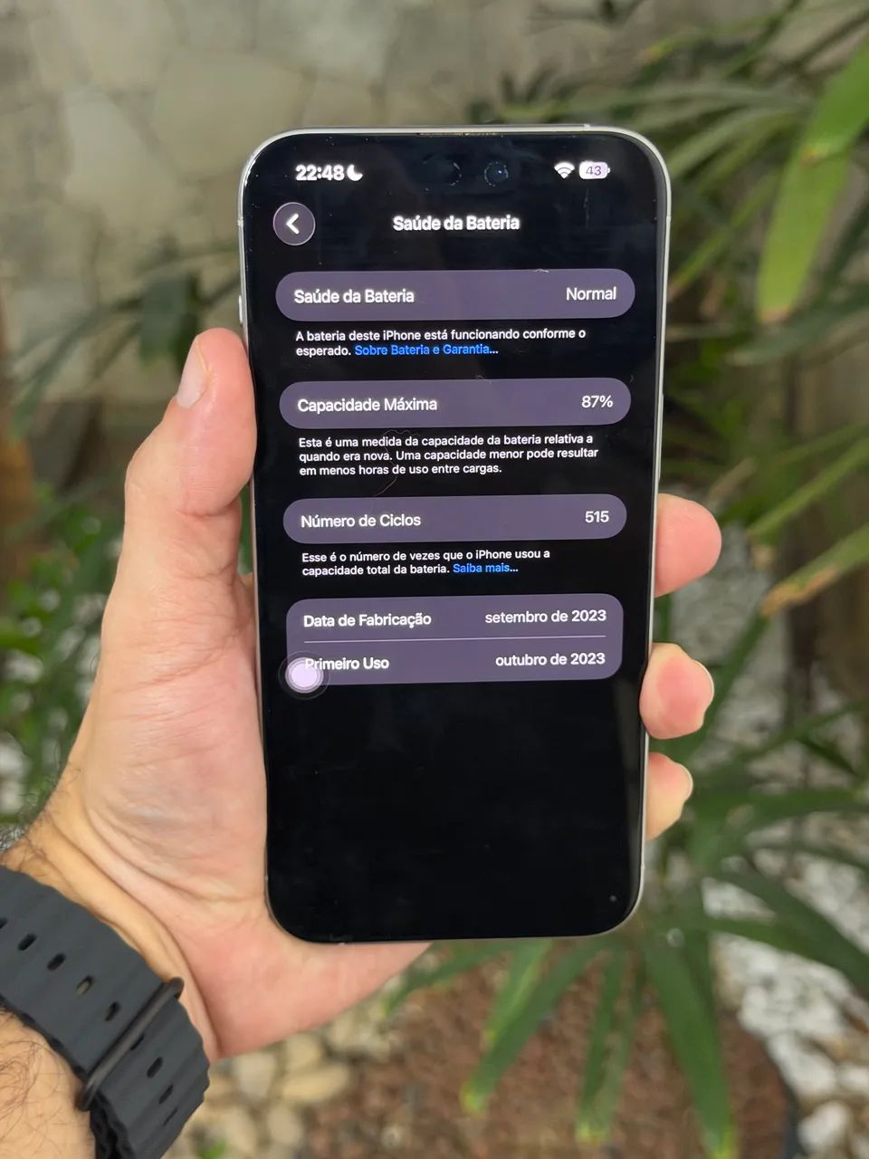 iPhone 15 Pro Max 256Gb Branco  - Foto 4