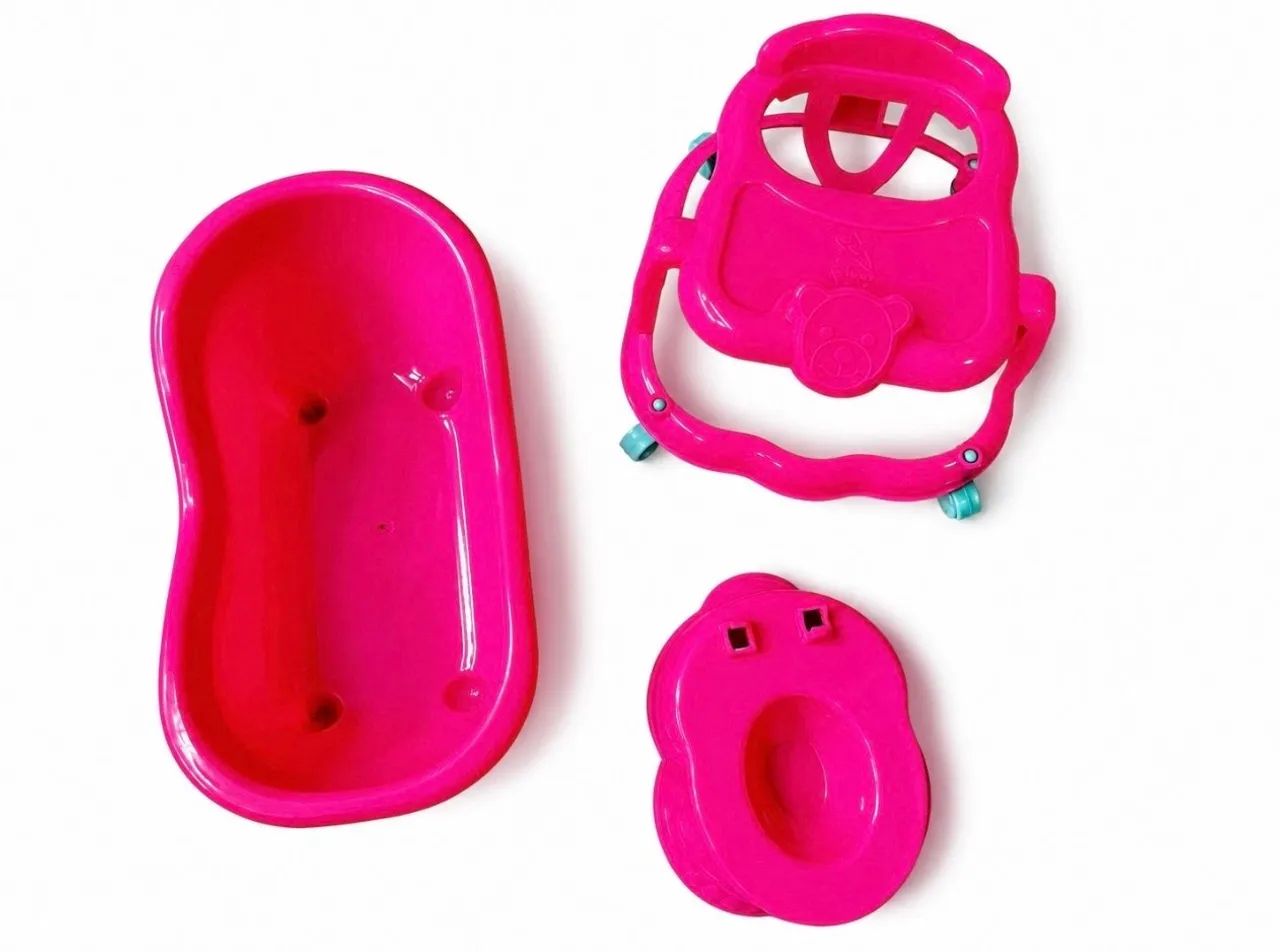 kit 7 peças acessórios para bonecas  - Foto 2