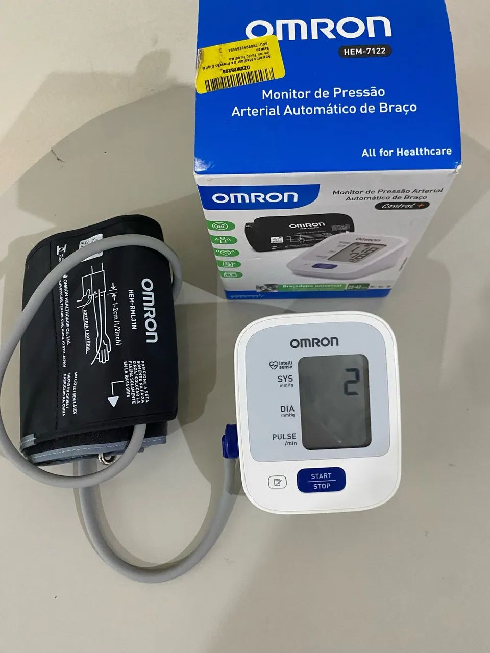 Monitor de pressão arterial automático - marca omron - modelo hem 7122 - Foto 3