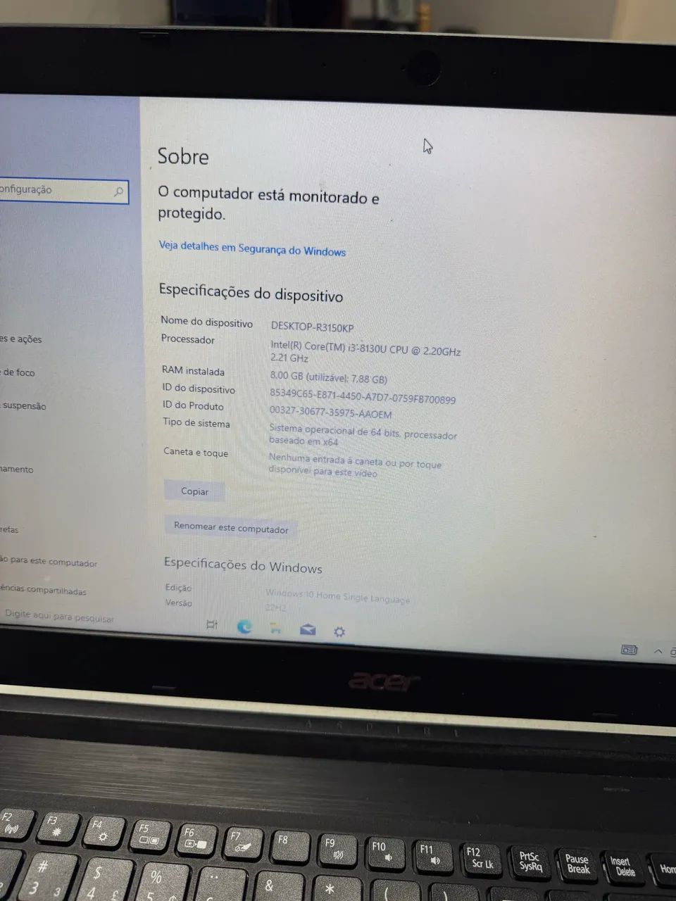 Notebook Acer Aspire A 315-53-34 Y4  - Foto 4
