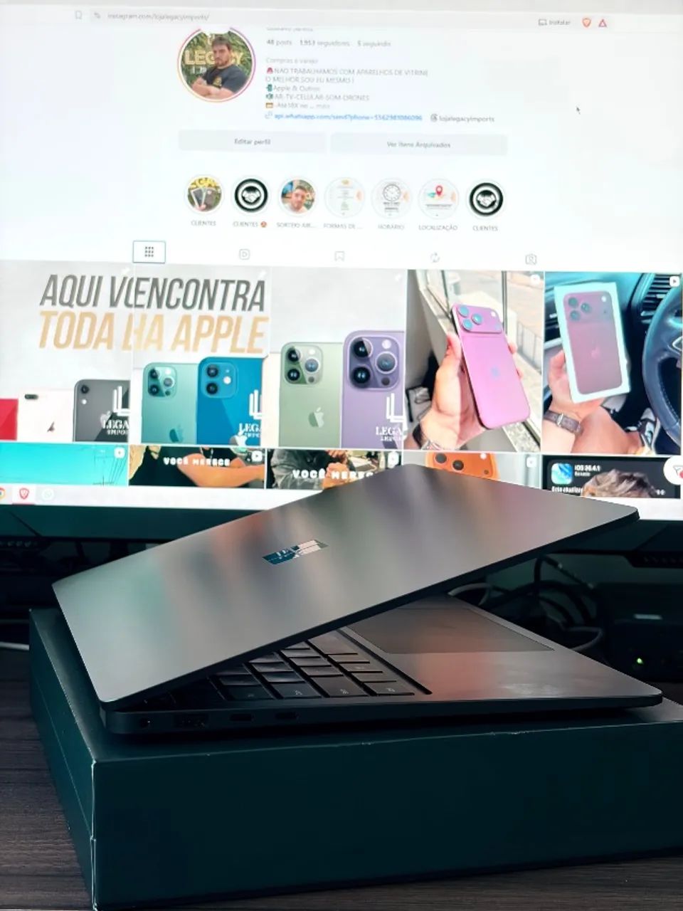 MICROSOFT SURFACE  ARM 7 GERACAO 16RAM 512GB IMPECAVEL PRETO - Foto 2