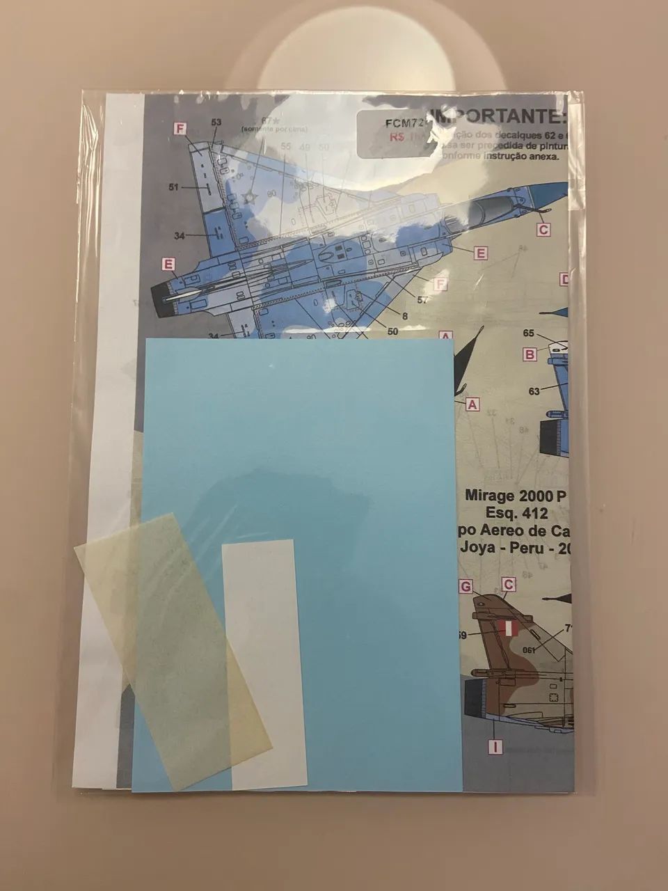 Decal - MIRAGE 2000 BRASIL E PERU - FCM - 1/72 - Foto 2
