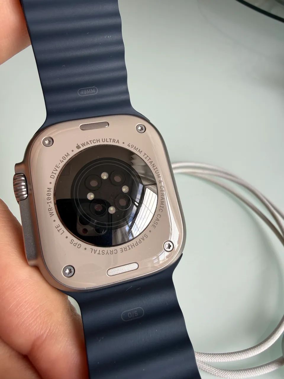 Apple Watch Ultra 2 Titanium (Pulseira Azul) - Smartwatches - Boa