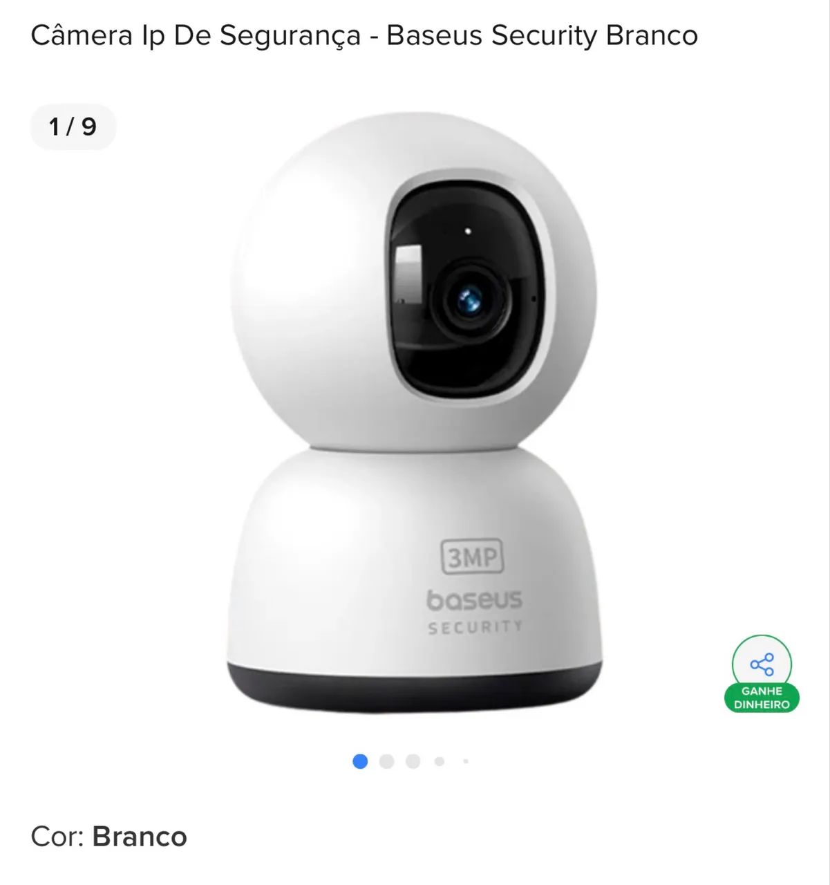 Câmera Ip De Segurança - Baseus Security Branco - Foto 5