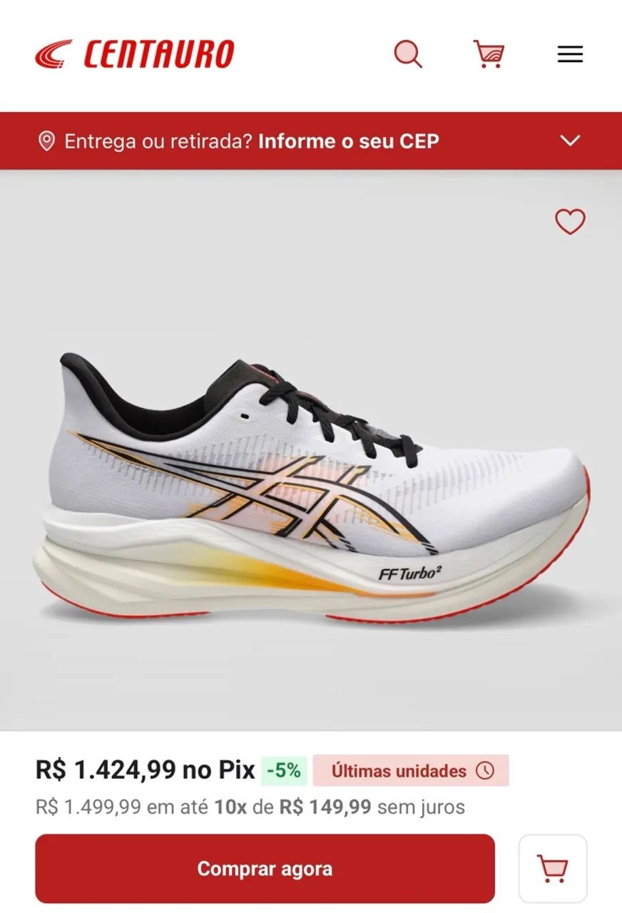 Tênis asics sonicblast 2 / 42