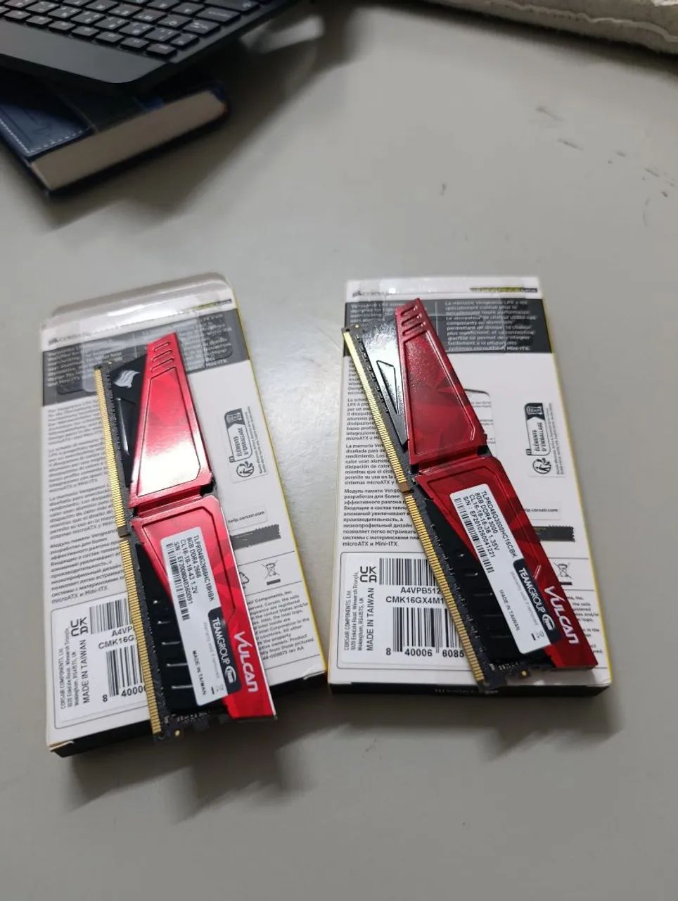 Memoria Ram 2x8GB DDR4 T-Force Vulcan Pichau - Motivo da Venda: Consegui 2x de 16GB