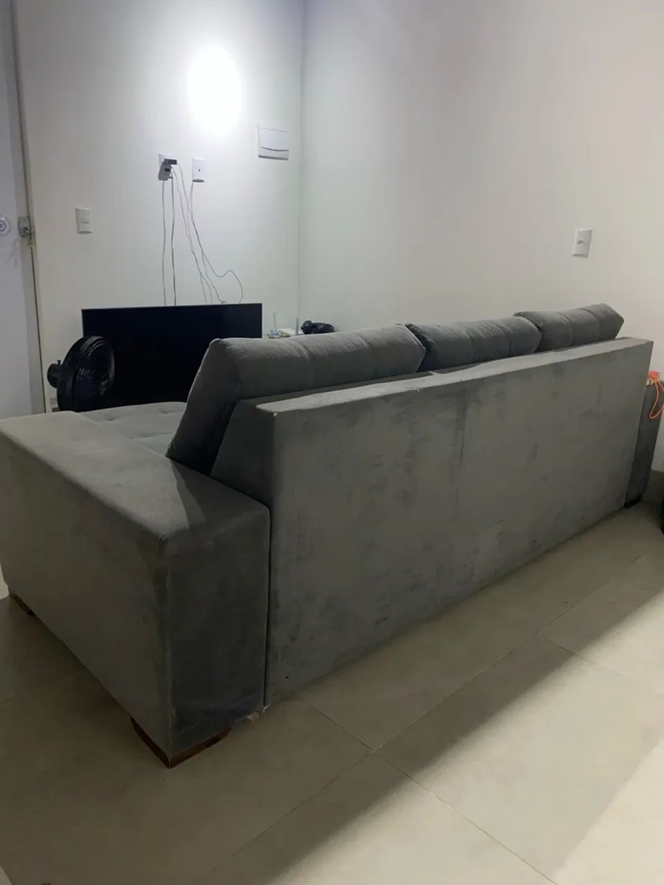 Sofá-cama cinza à venda!  - Foto 4
