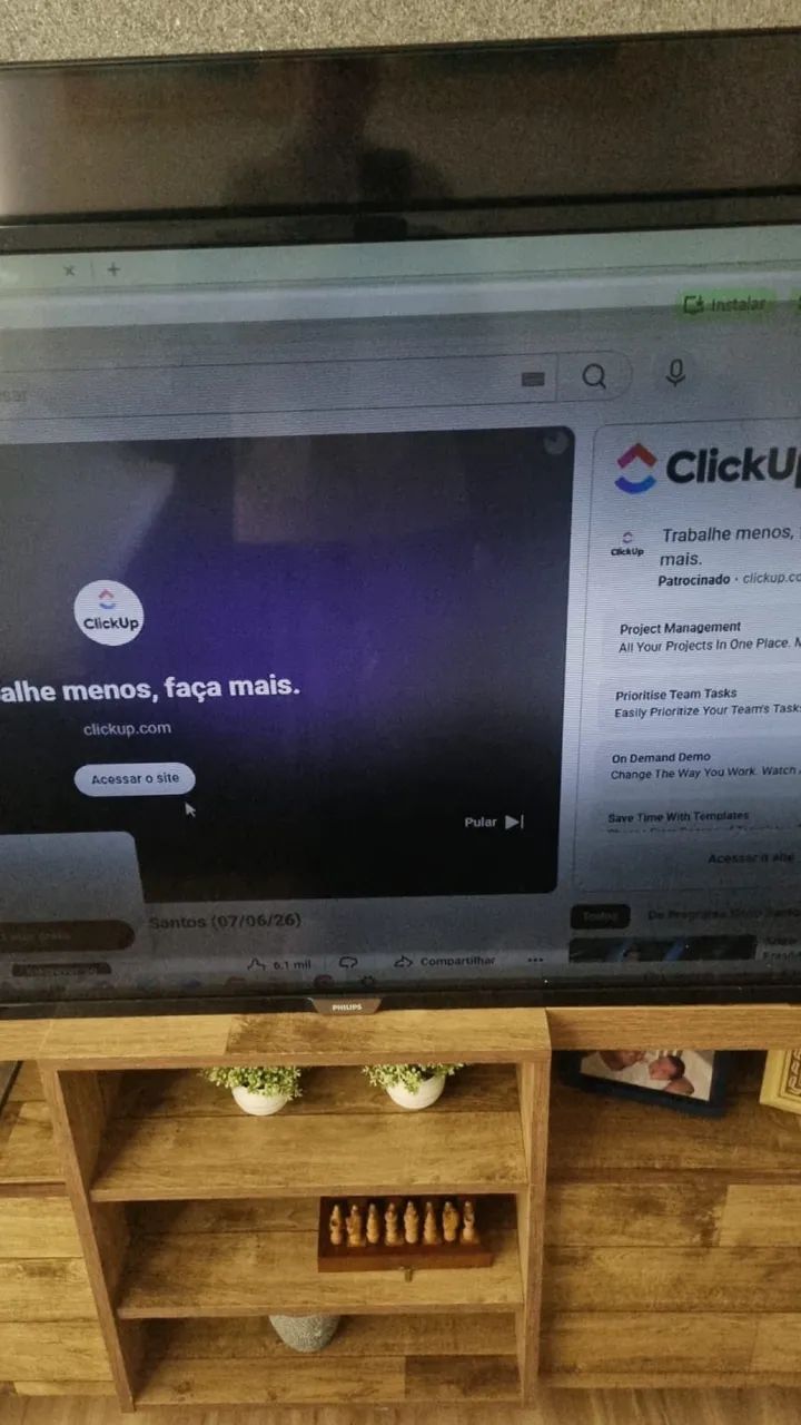 TV Philips 50? - Funcionando com Defeito nos LEDs (Partes Escuras) - Foto 4