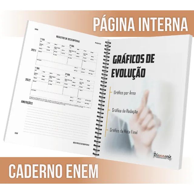 Planneriz | 2 Cadernos De Provas Enem 10 Anos (2016-2025) - Foto 5