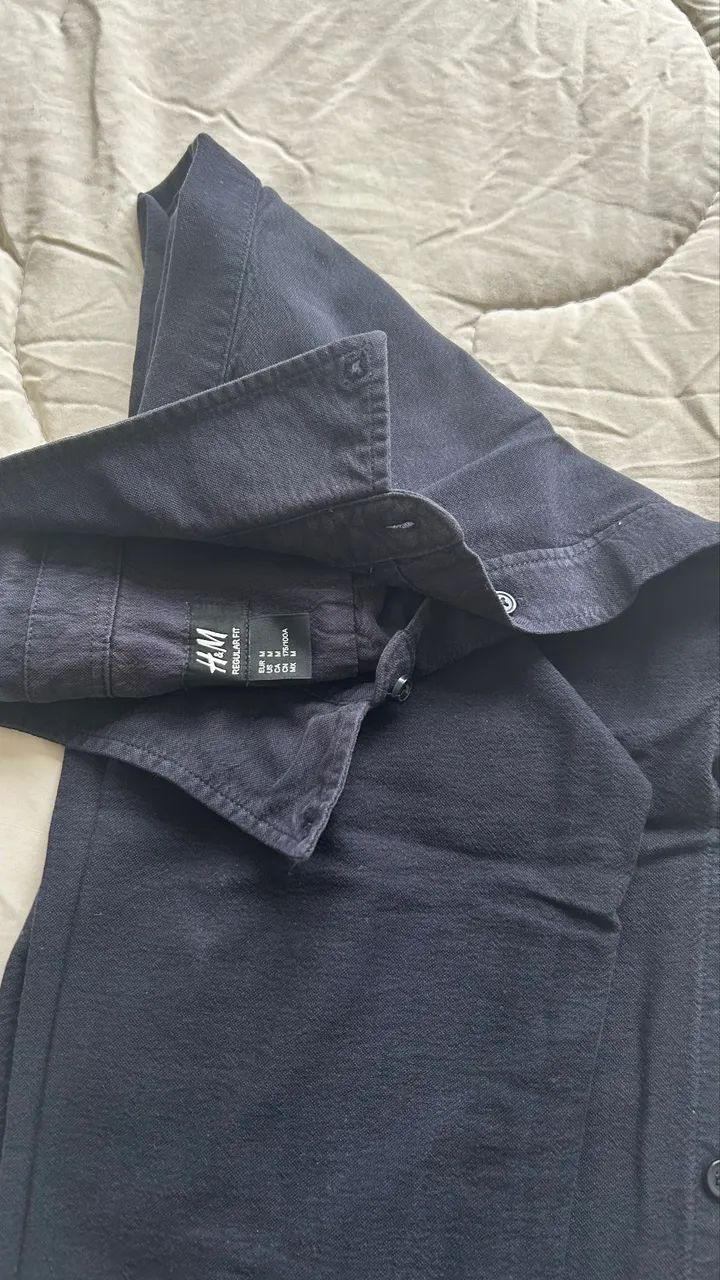 Camisa manga comprida marca H&M tamanho M - Foto 2