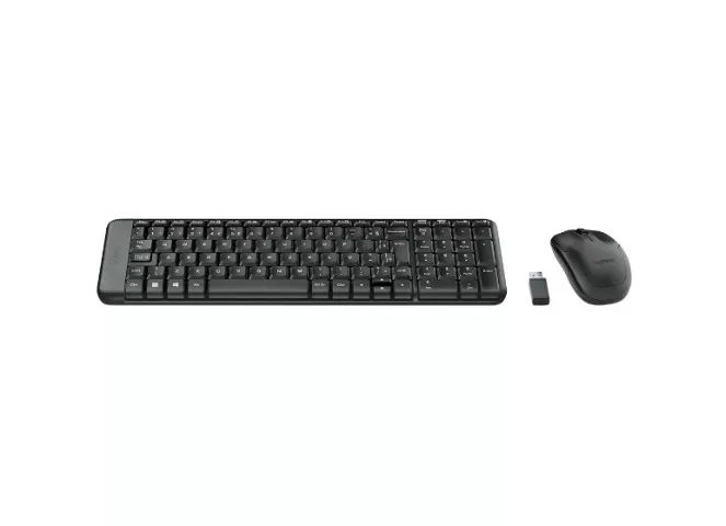 Kit Teclado e Mouse Wireless USB Preto MK220 1 UN Logitech - Foto 2