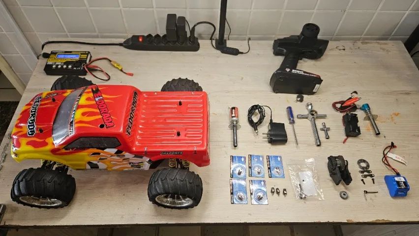 Automodelo RC Himoto Eldorada nitro 1/10 completo com combustivel - Foto 5