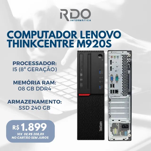 Computador Lenovo M920 i5 08gb DDR4