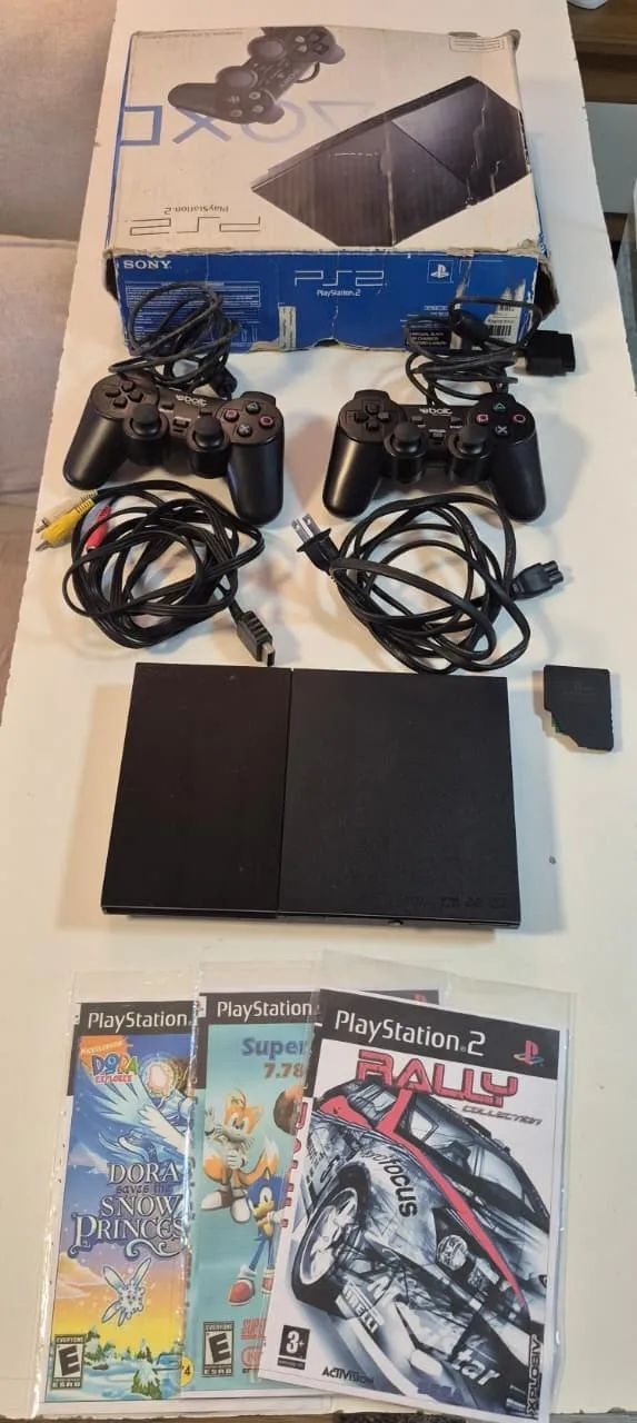 Playstation 2 com caixa original/Desbloqueado - Foto 3