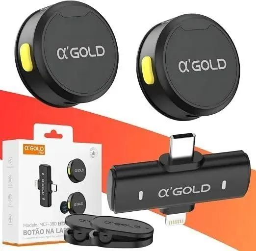 Microfone de Lapela Gold MCF-38D - Foto 4