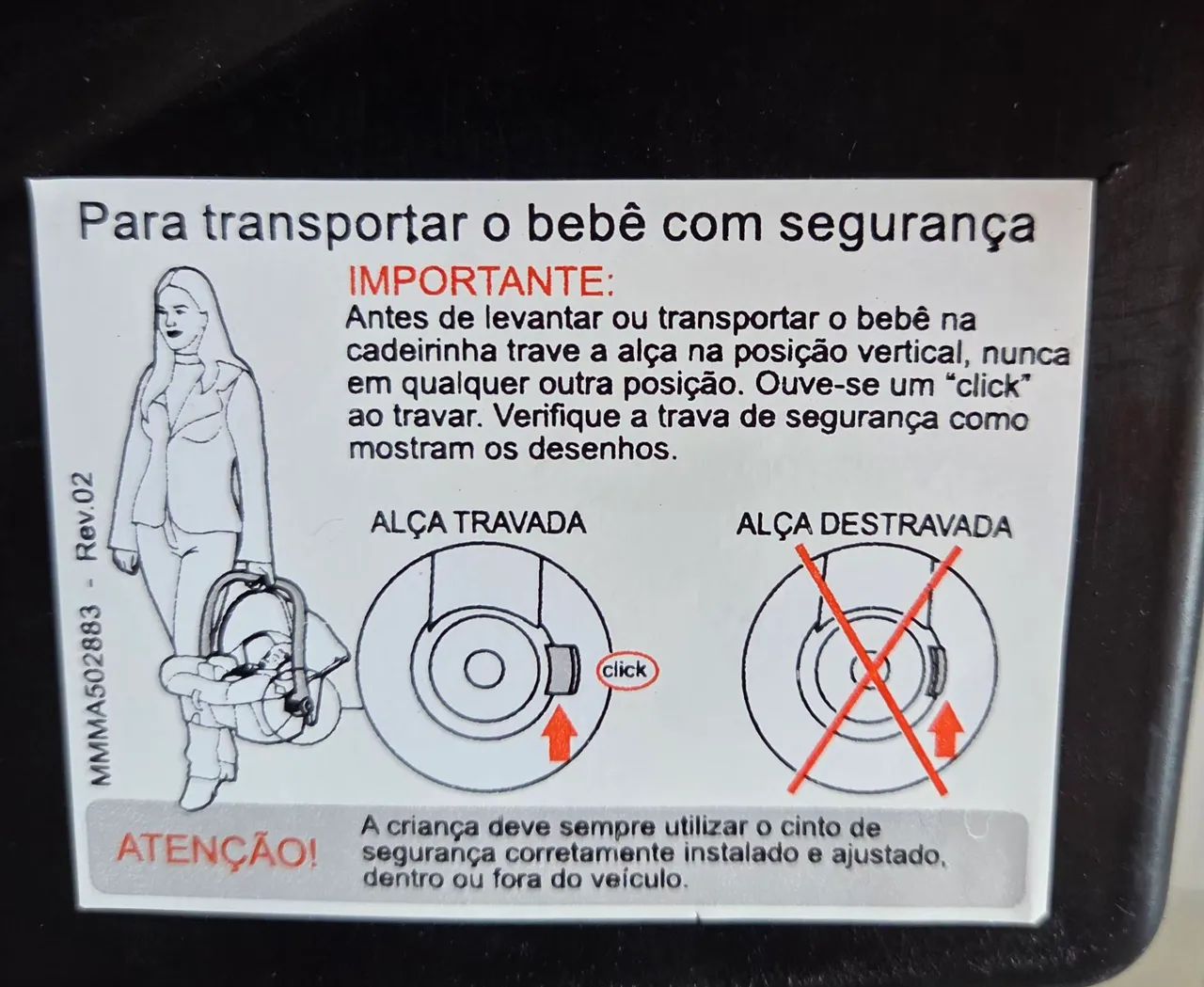 Bebe Conforto Burigoto Touring Evolution Preto - Excelente Estado - Foto 3