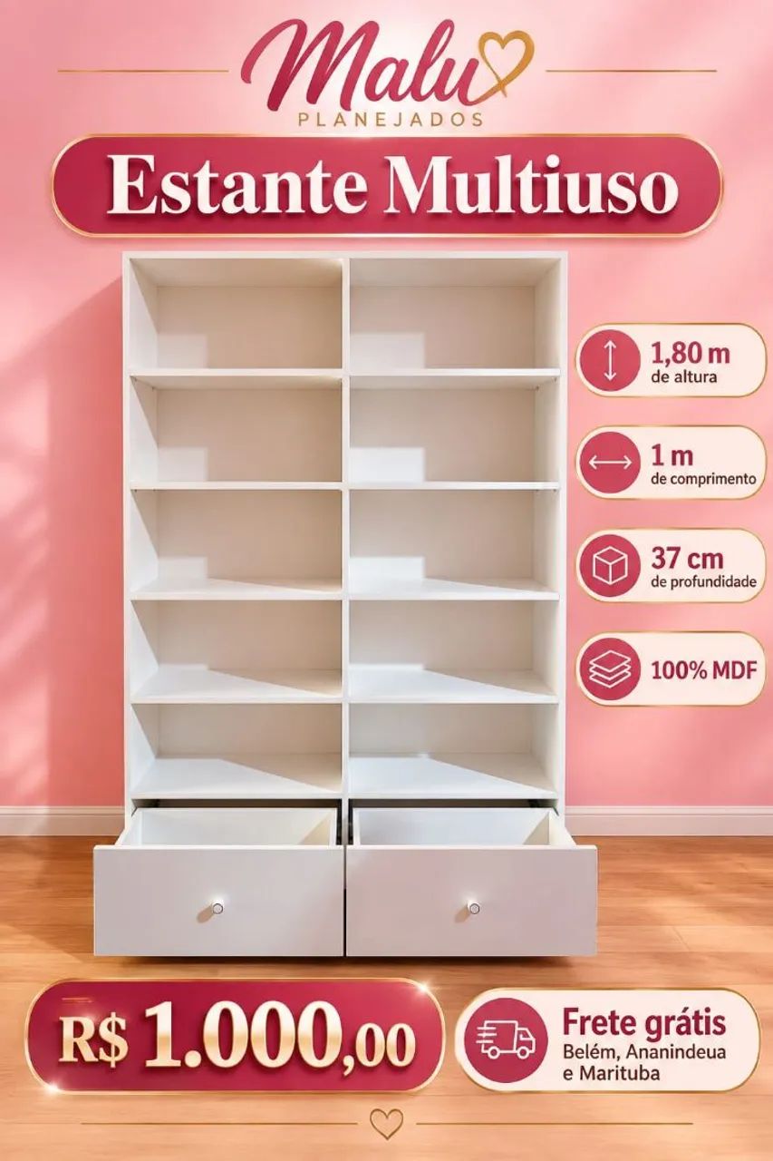 Promoção estante multiuso 