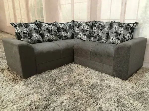 Sofa de Canto Belo ( DUPLA FACE FLORIDO E LISO )  - Foto 4