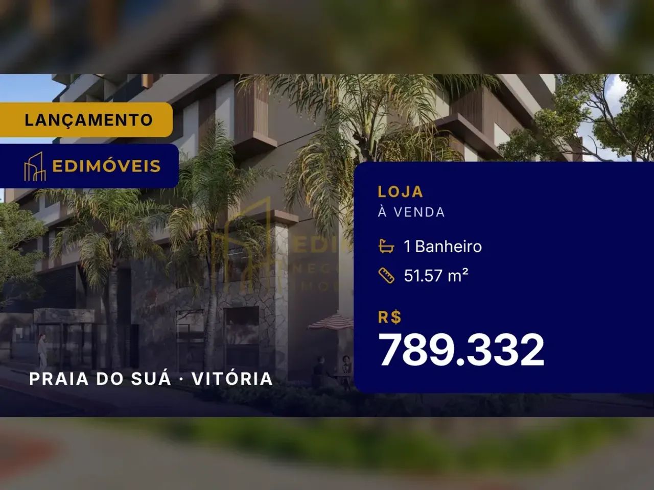 Praia do Suá: loja com grande fluxo de pedestres e veículos
