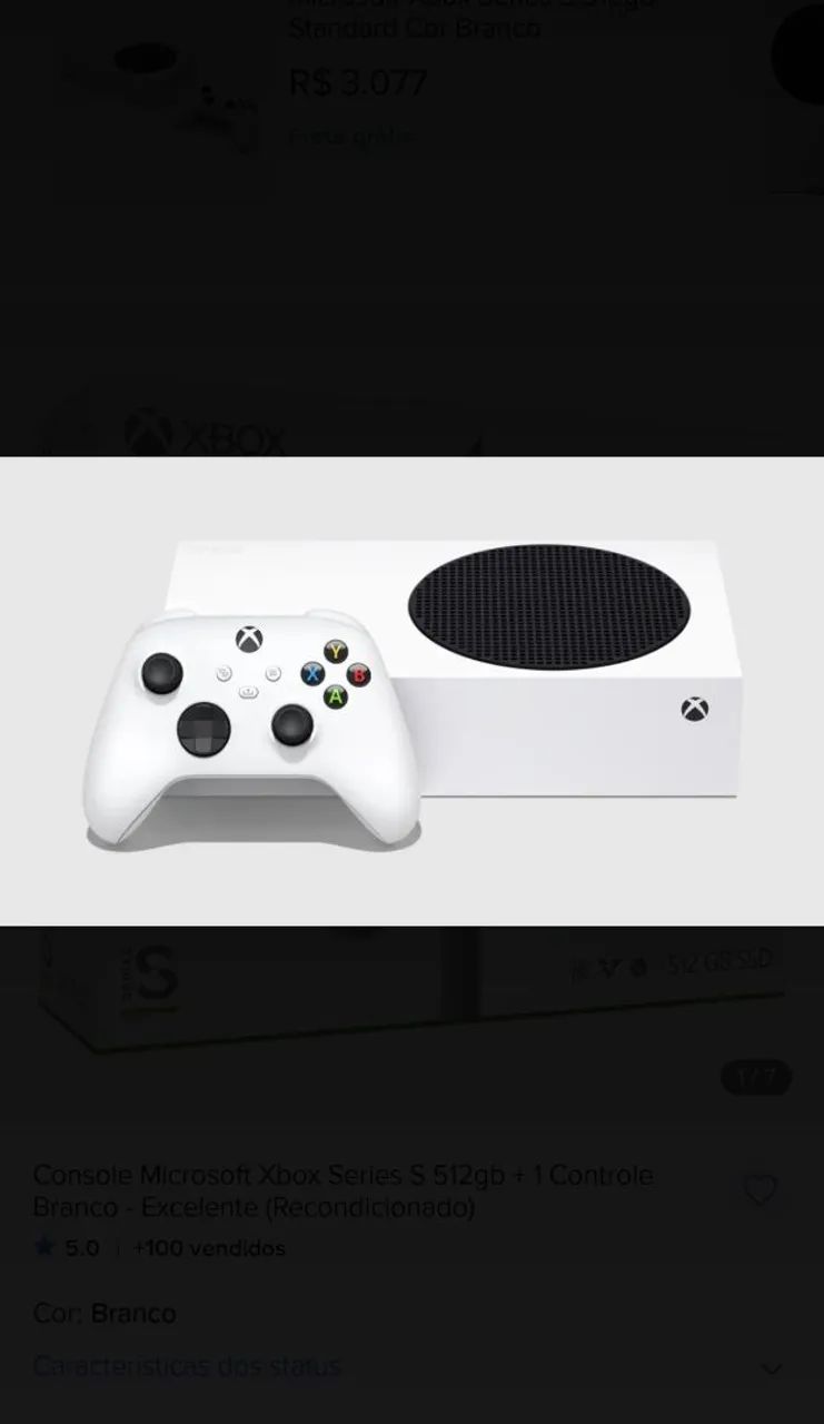 Microsoft Xbox Series S 512gb Standard Cor Branco - Foto 5