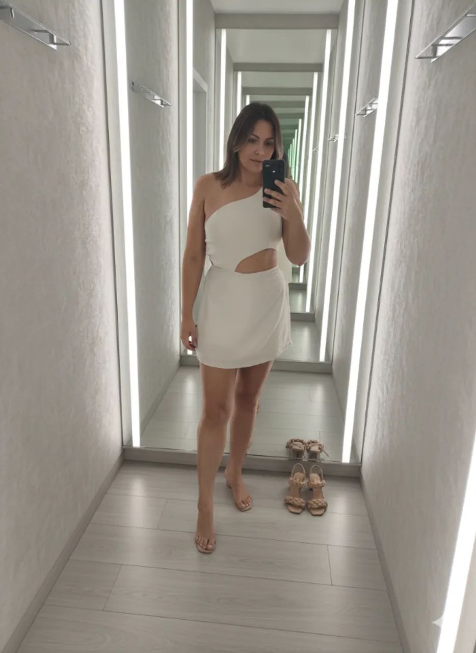 Vestido macaquinho Bege