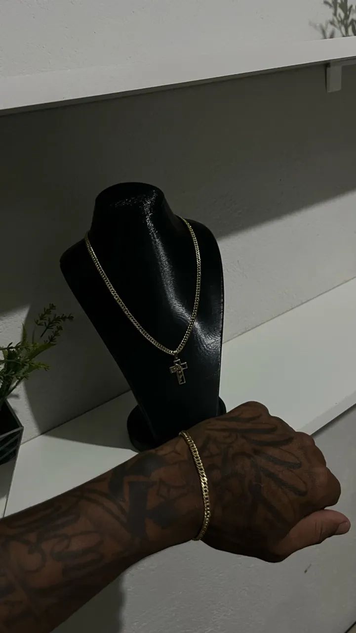 Correntes banhadas a ouro 18k - Foto 3