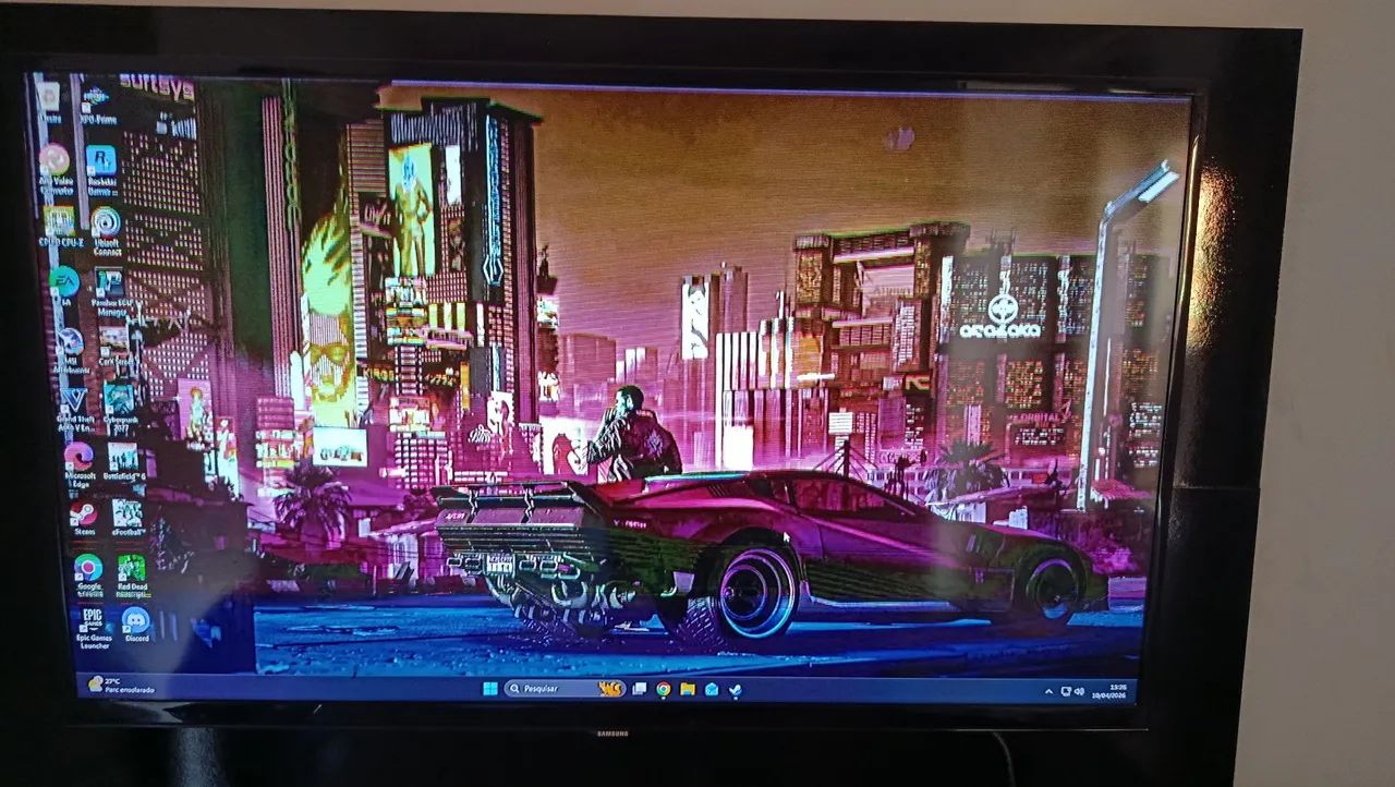 Smart tv Samsung 40" com mancha na tela - Foto 3