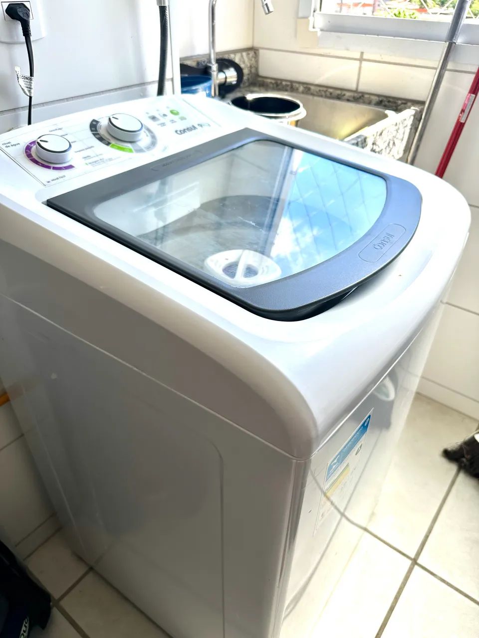 MÁQUINA DE LAVAR CÔNSUL 9kg Menos De 1 Ano Nova e no Plástico  - Foto 2