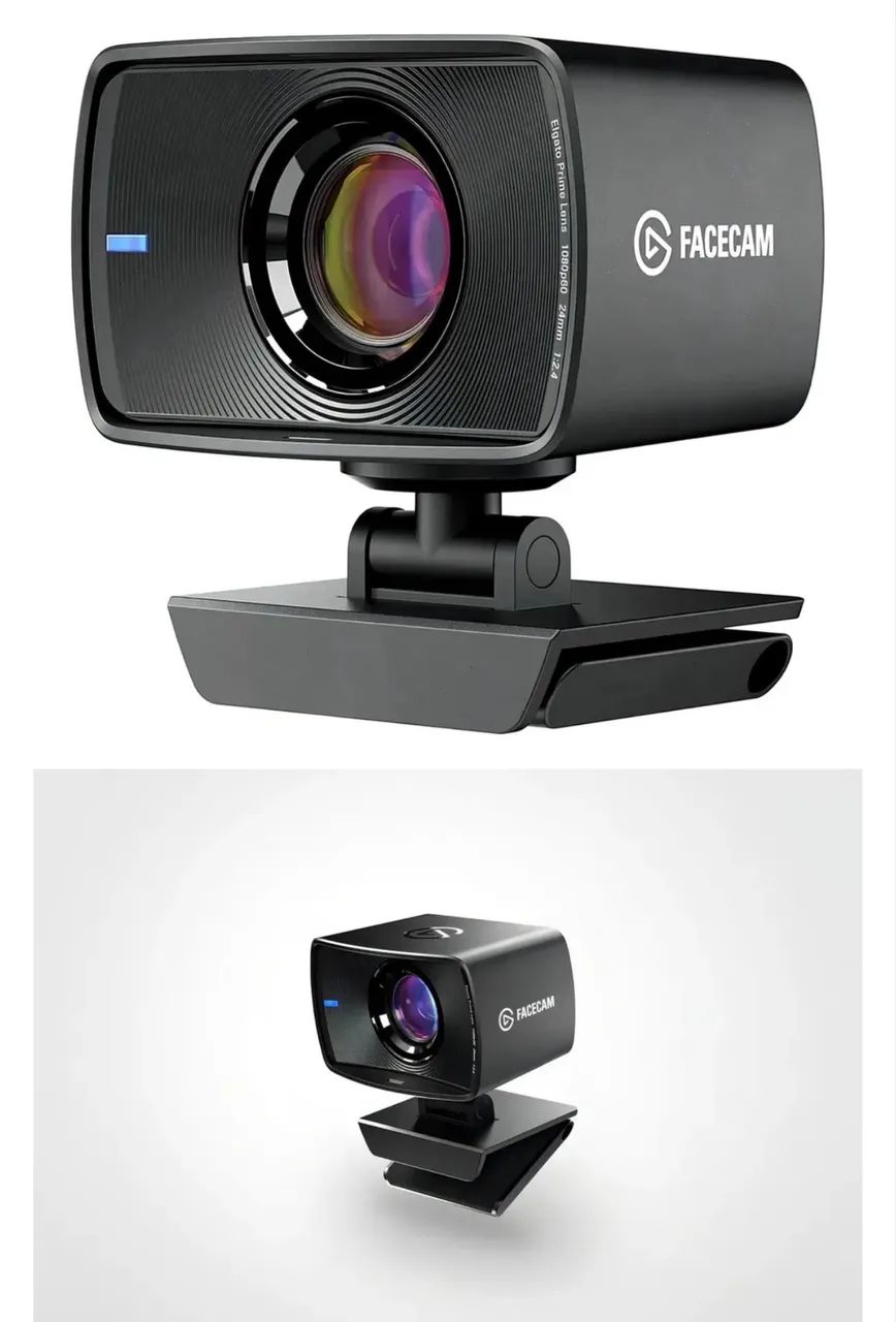Câmera Web Elgato Facecam 1080p 60fps Usb 3.0 Type-c Preto