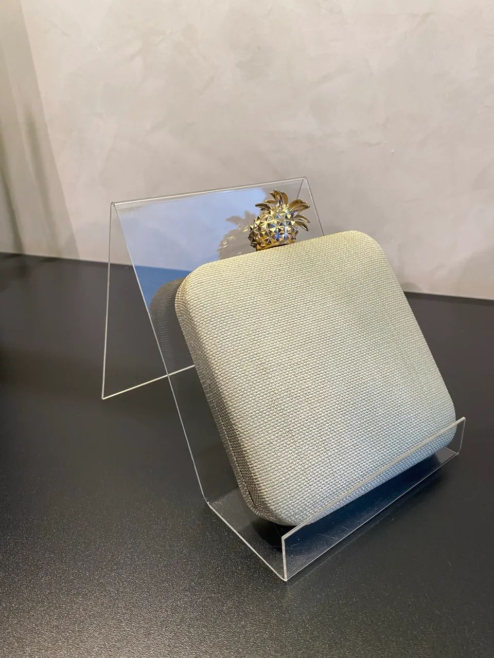 9 suportes acrílico bolsa
