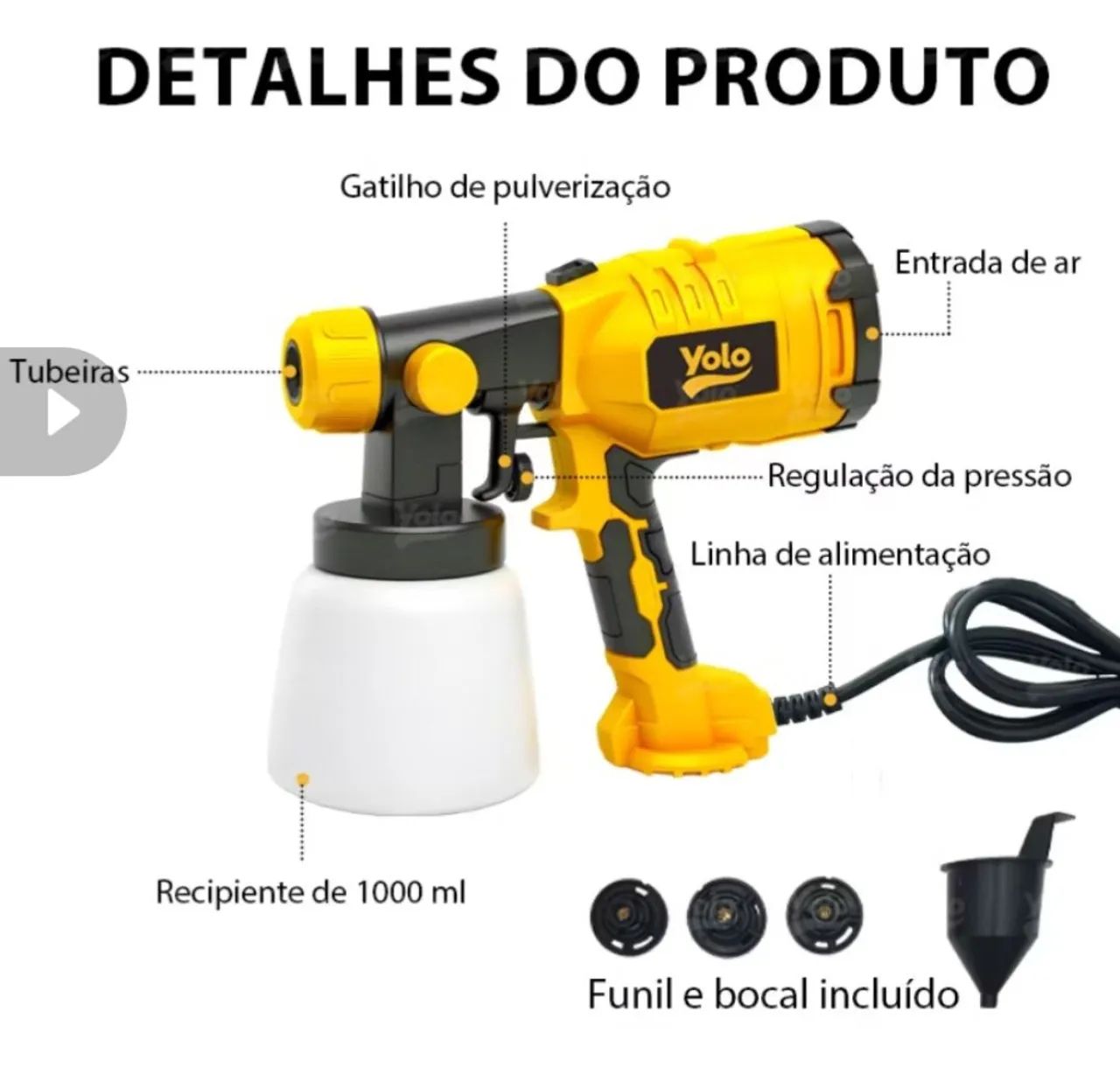 Pistola de tinta elétrica  - Foto 3