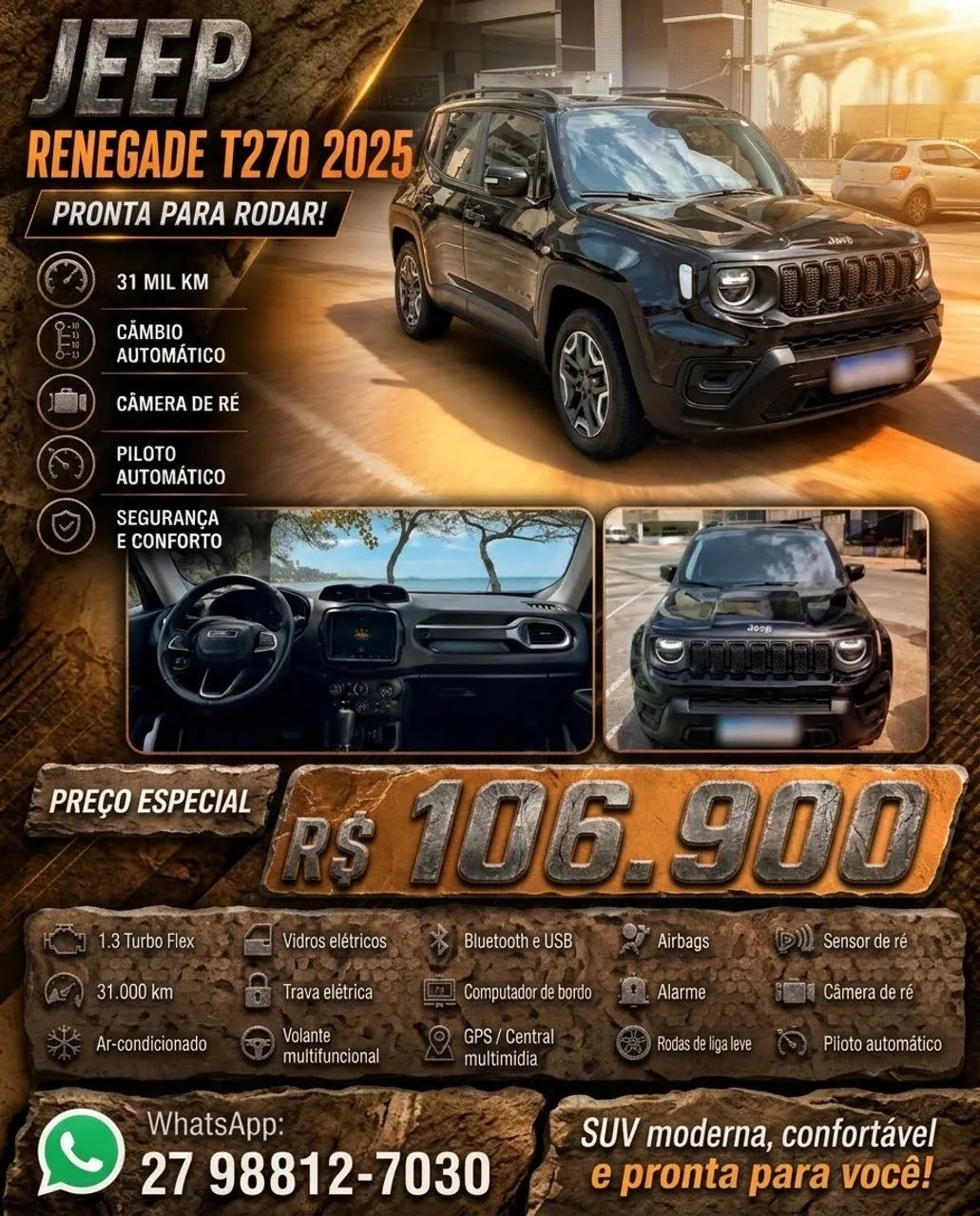 Jeep Renegade Renegade T270 1.3 TB 4x2 Flex Aut. 2025