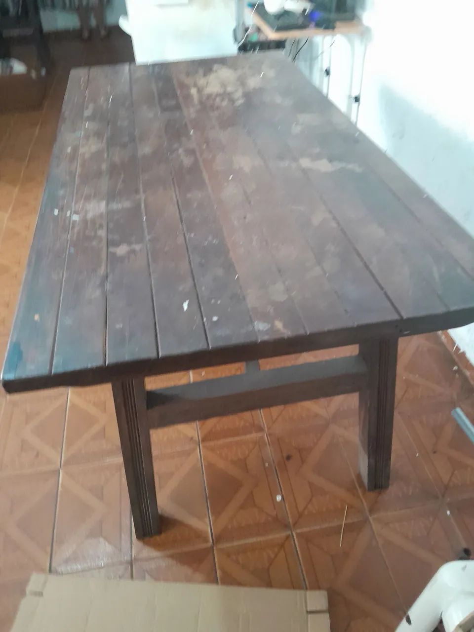 Mesa colonial madeira maciça 