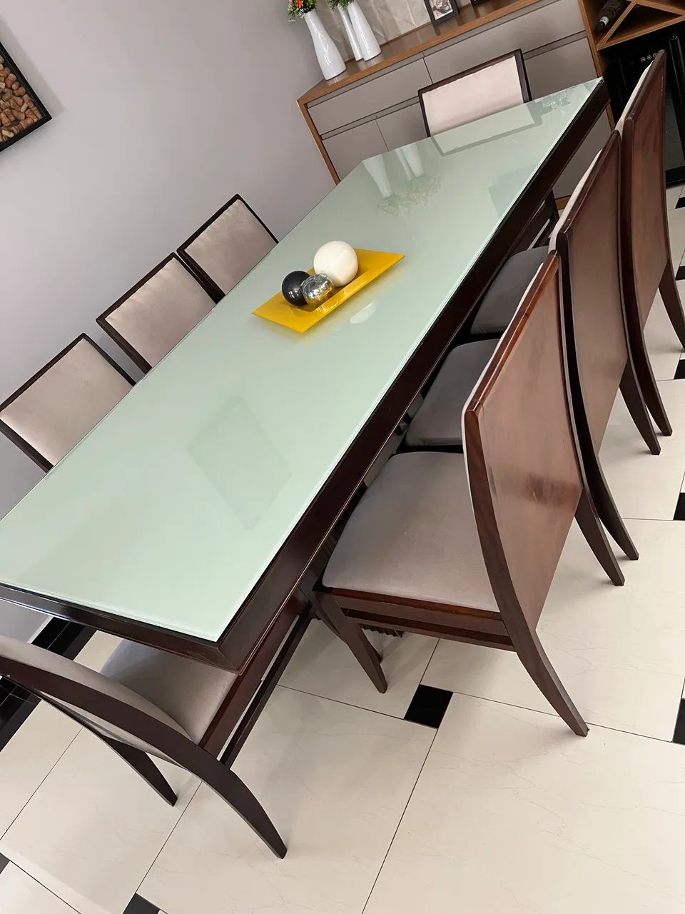Mesa de jantar com 8 cadeiras  - Foto 2