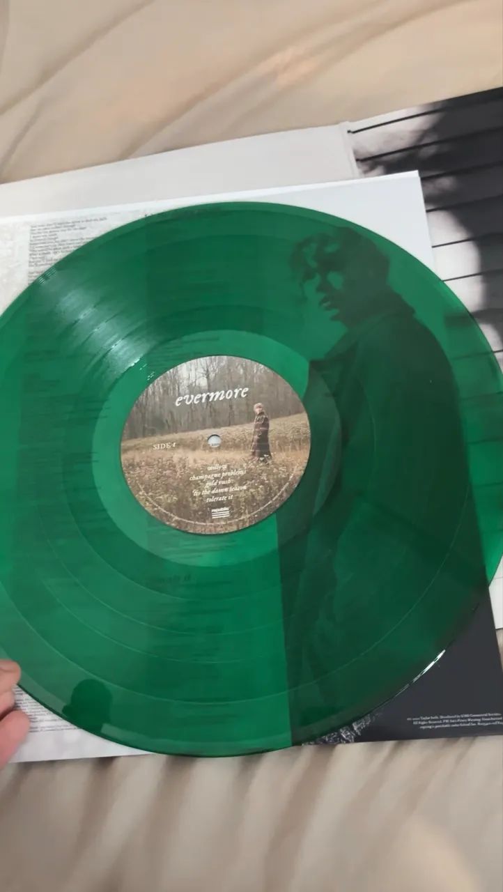 evermore - Taylor Swift LP2 Vinil (Transparent Green) - CDs, DVDs