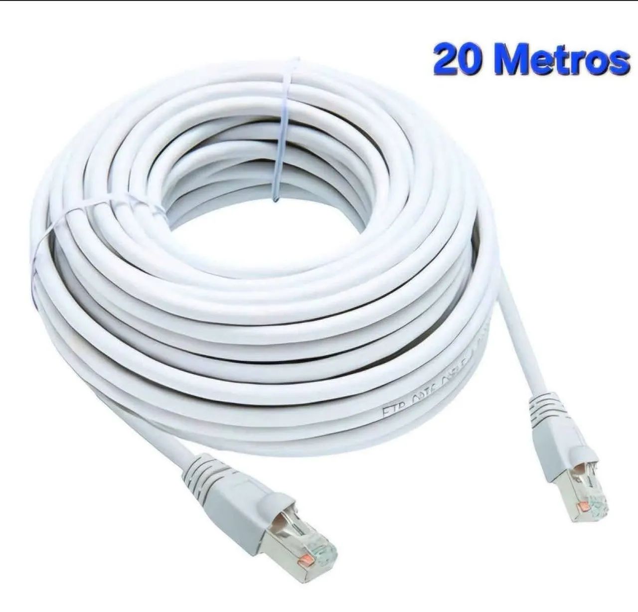 Cabo de Rede novo Cat5 20 metros já feito as pontas!