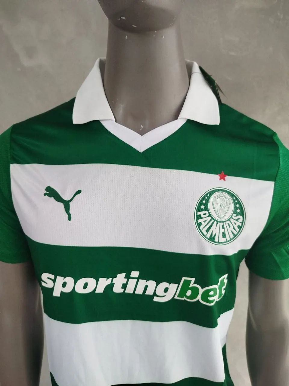 Camisa Palmeiras listrada jogador  - Foto 2