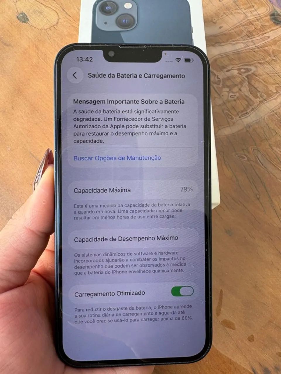 iPhone 13 256 GB - Preto - Ótimo Estado - Com Caixa - Foto 4