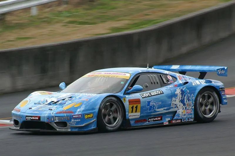 Ferrari 360 GTC Jim Center Blue Super GT 2007 Red Line 1:43