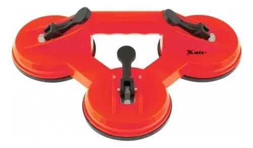 VENTOSA TRIPLA MTX 120KG PROFISSIONAL P/ VIDRO PORCELANATO ESPELHO 118MM - Foto 2